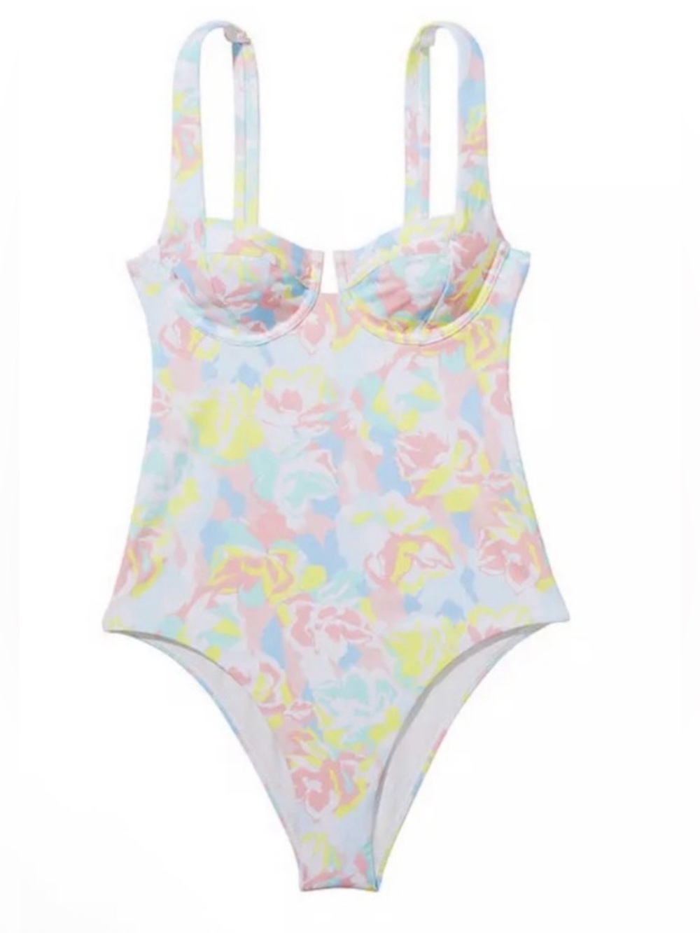 Victoria's Secret Tie Dye Plunge One-Piece Swimsuit Medium V-Neck NWT